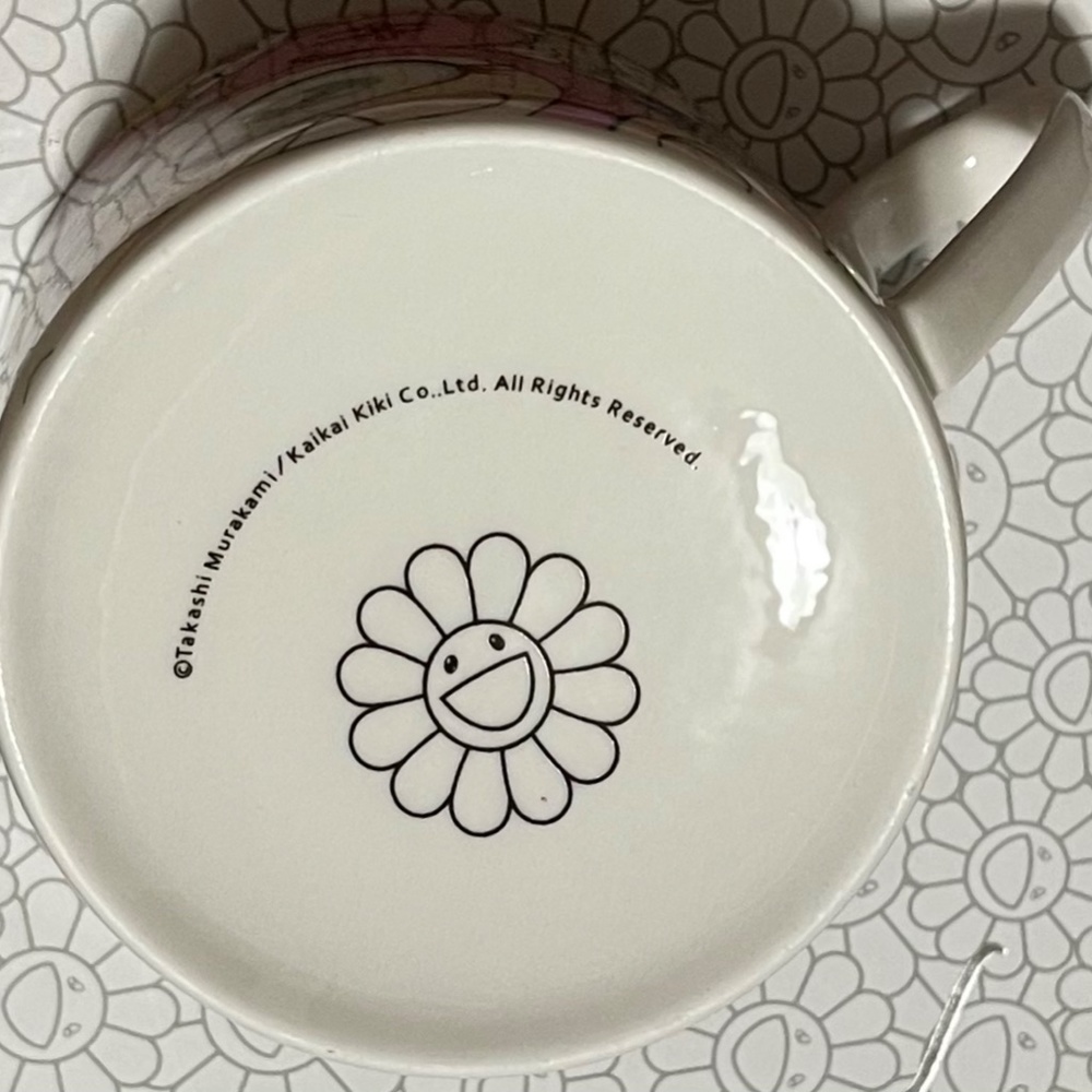 Takashi Murakami Kaikai Kiki 2 Cup Mug Saucers Boxed Japan Limited Edition - Picture 6 of 7